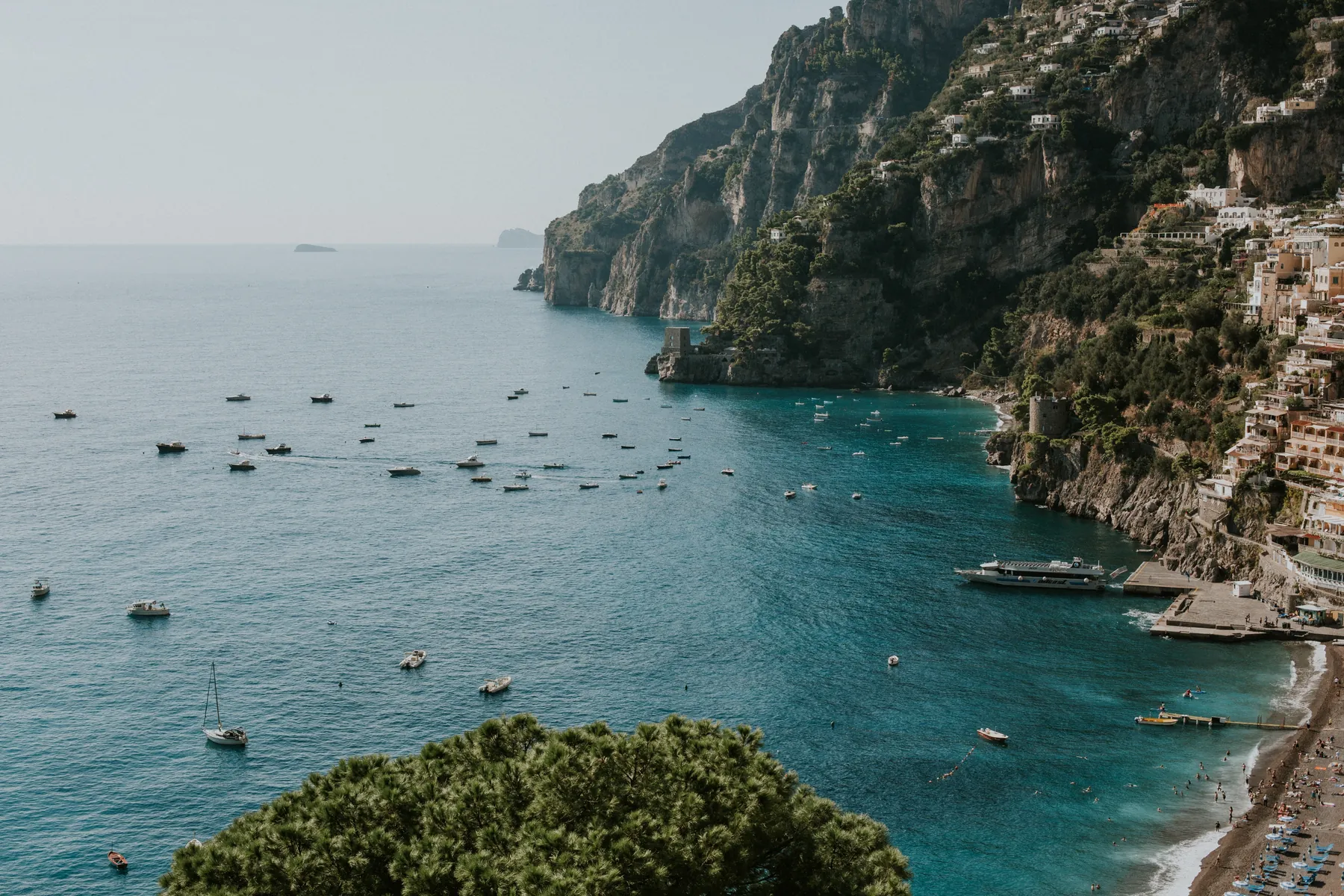 Amalfi Coast at golden hour