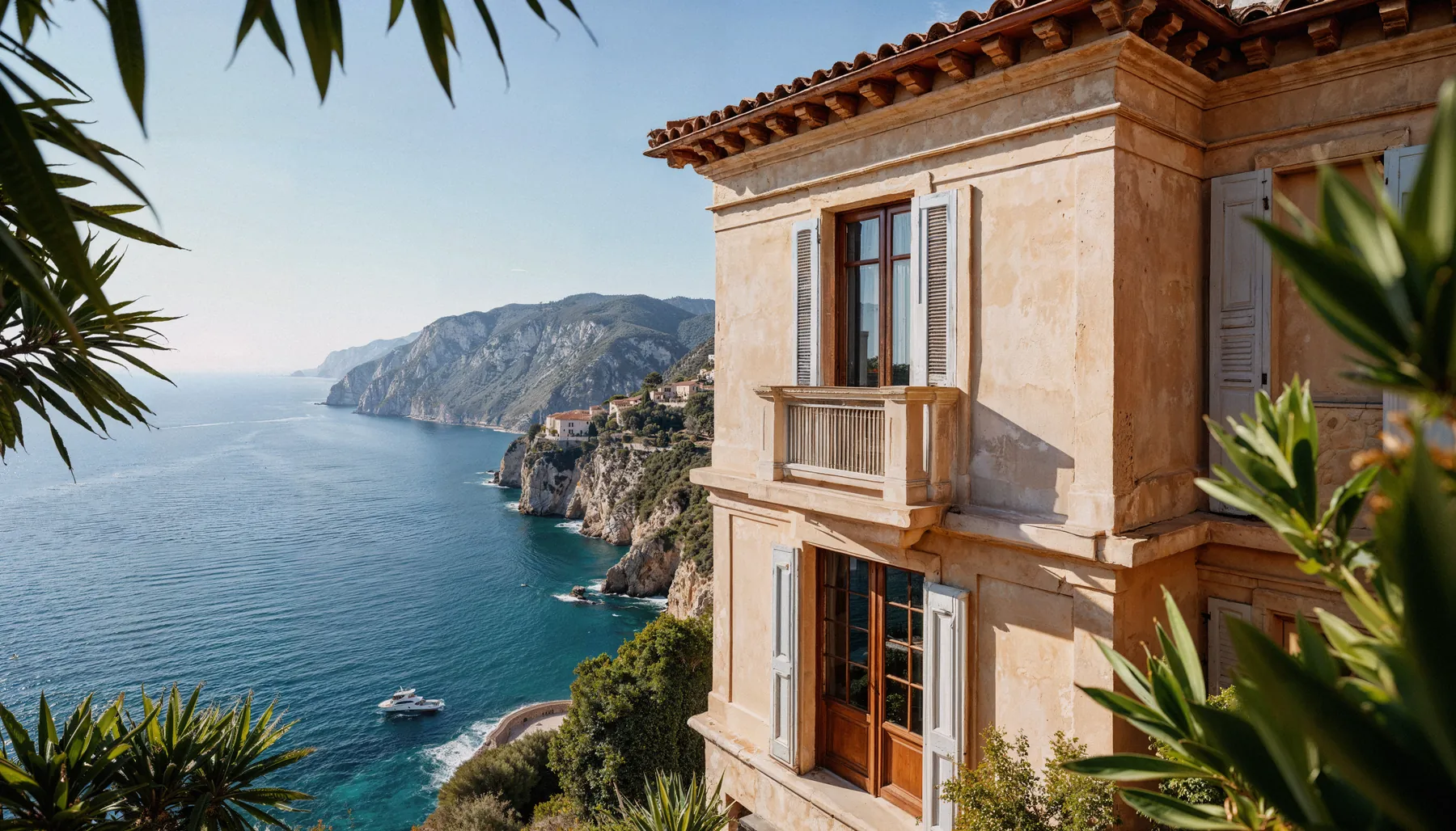 Coastal villa with ocean view